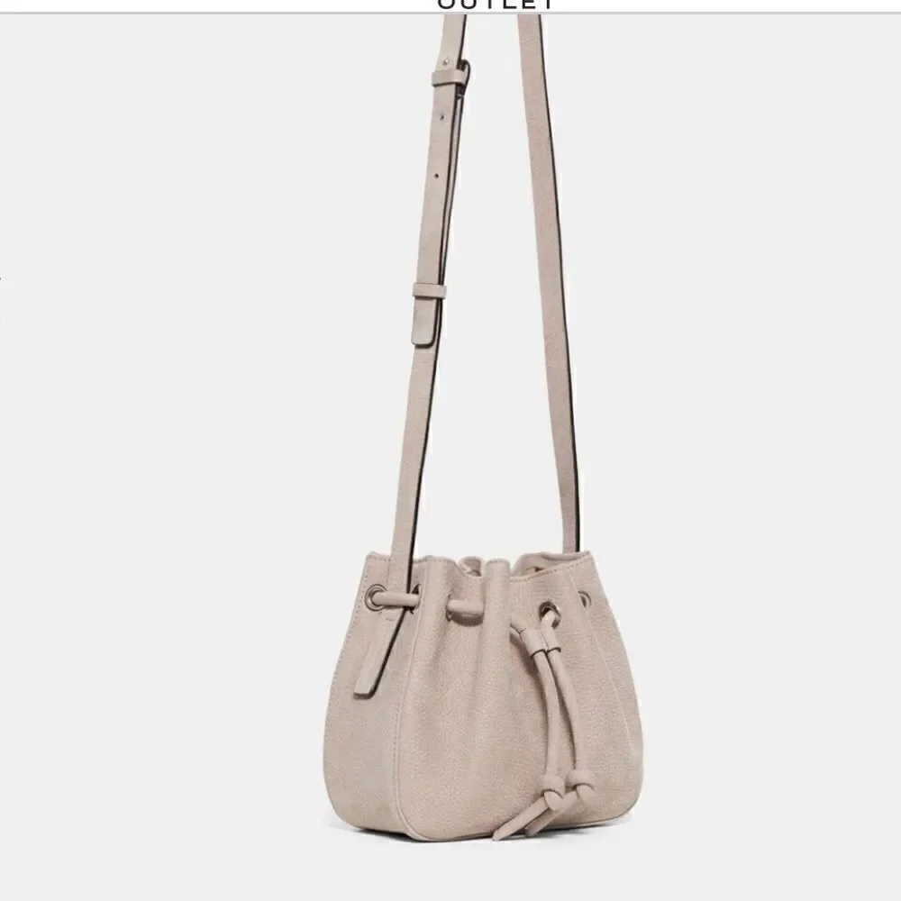 Theory small leather bucket bag NWT